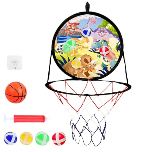 Basketball Hoop 2 in 1 – Basketball im Freien für den Innenbereich für und Erwachsene | Montage an Wand und Tür | Mini-Basketball-Set mit Ball | Training für zu Hause Basketball Hoop 2 in 1 – Basketball im Freien für den Innenbereich für und Erwachsene | Montage an Wand und Tür | Mini-Basketball-Set mit Ball | Training für zu Hause von Générique