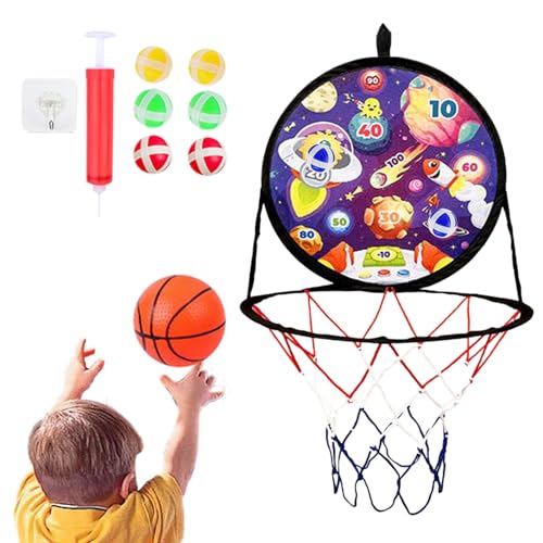 Basketball Hoop Outdoor 2 in 1, 14,37 Zoll Schild im Freien und Dartboard für Partyspiele, lustiges Sportspielzeug mit einfacher Konfiguration, Geschenk Basketball Hoop Outdoor 2 in 1, 14,37 Zoll Schild im Freien und Dartboard für Partyspiele, lustiges Sportspielzeug mit einfacher Konfiguration, Geschenk von Générique