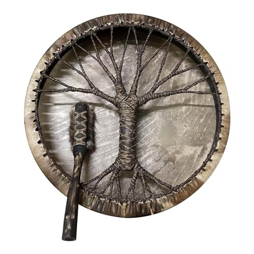 Baumtrommel, Handtrommel mit Griff – Trommeldekorationen für das Schlafzimmer – Vintage-Trommel mit Stab, kleine runde Handtrommel, Geburtstagsgeschenk, Trommeldekorationen Baumtrommel, Handtrommel mit Griff – Trommeldekorationen für das Schlafzimmer – Vintage-Trommel mit Stab, kleine runde Handtrommel, Geburtstagsgeschenk, Trommeldekorationen von Générique