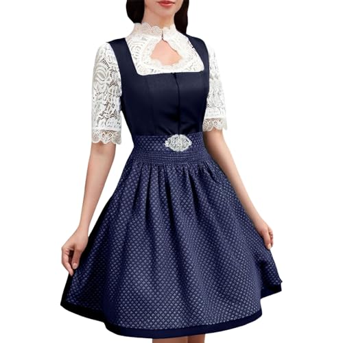 Bayerisches Damen-Outfit, 3-teilig, Oktoberfest, Bayerisches Kostüm, Kellnerin, Festival, niedlich, traditionelles Midi-Kleid, für Damen, Oktoberfest, verstellbar, Rock, große Größe, für Halloween Bayerisches Damen-Outfit, 3-teilig, Oktoberfest, Bayerisches Kostüm, Kellnerin, Festival, niedlich, traditionelles Midi-Kleid, für Damen, Oktoberfest, verstellbar, Rock, große Größe, für Halloween von Générique