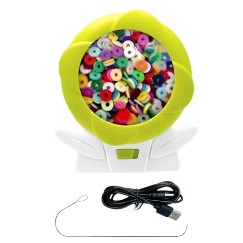 Bead Spinner, 3,86 x 2,64 x 4,13 Zoll, elektrisch, automatisch, Armbandspinner, für einfache Schmuckherstellung, lustige Perlen-Sets mit Zubehör, Bastelset für Youth, Mädchen, , Teenager, Damen Bead Spinner, 3,86 x 2,64 x 4,13 Zoll, elektrisch, automatisch, Armbandspinner, für einfache Schmuckherstellung, lustige Perlen-Sets mit Zubehör, Bastelset für Youth, Mädchen, , Teenager, Damen von Générique