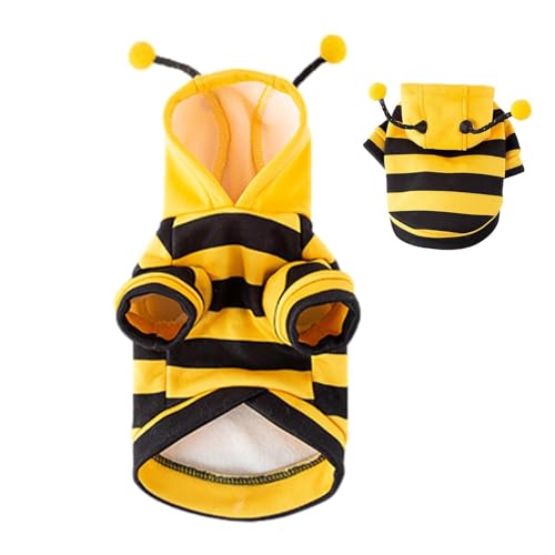 Bienen-Hundekostüme | Halloween-Kostüm für Tiere – warme Urlaubs-Cosplay-Kleidung für weiche Katzen, lustige Outfits, Kleidung für kleine und mittelgroße Hunde Bienen-Hundekostüme | Halloween-Kostüm für Tiere – warme Urlaubs-Cosplay-Kleidung für weiche Katzen, lustige Outfits, Kleidung für kleine und mittelgroße Hunde von Générique
