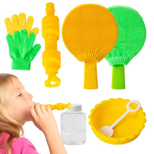 Blase Spielzeug mit Blase Basis Strickhandschuhe mit enthaltener Blasenflüssigkeit, fördert Feinmotorik und Kreativität | Perfekt für Spielplätze, Parkausflüge, Blase Spielzeug mit Blase Basis Strickhandschuhe mit enthaltener Blasenflüssigkeit, fördert Feinmotorik und Kreativität | Perfekt für Spielplätze, Parkausflüge, von Générique