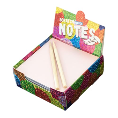 -Blöckchen-Papier-Set mit 2 Stiften und farbigen Streifenblättern, vielseitige Bastelnotizen für und Schüler | Perfekte Kreativschule, zu Hause u von Générique