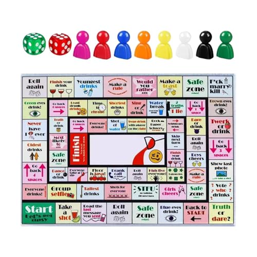 Board Games, Interaktives Drinking, Night Tipsy Activity, Fun Adult Entertainment, Drinking Game für Erwachsene, Challenge Bachelorette, Geburtstag, College, 35 x 40 cm Board Games, Interaktives Drinking, Night Tipsy Activity, Fun Adult Entertainment, Drinking Game für Erwachsene, Challenge Bachelorette, Geburtstag, College, 35 x 40 cm von Générique