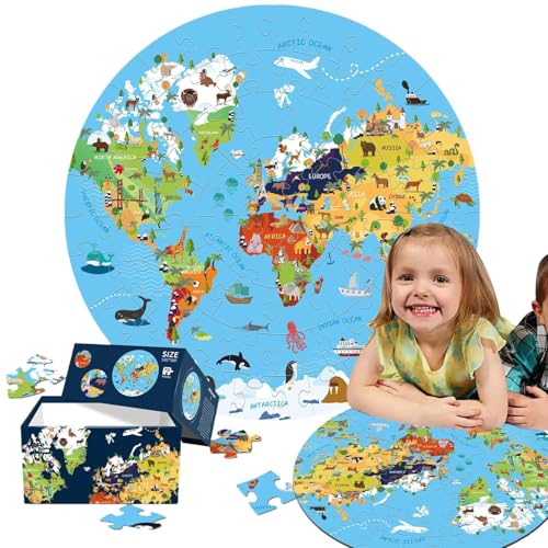 Bodenpuzzle Vorschule - Rundes Puzzle für Kleinkinder, Beobachtungsfähigkeitspuzzle | Vorschulbeobachtungsspielzeug, perfekte Beobachtungsfähigkeiten, Spiel im Klassenzimmer oder im Wohnzimmer, Pu Bodenpuzzle Vorschule - Rundes Puzzle für Kleinkinder, Beobachtungsfähigkeitspuzzle | Vorschulbeobachtungsspielzeug, perfekte Beobachtungsfähigkeiten, Spiel im Klassenzimmer oder im Wohnzimmer, Pu von Générique