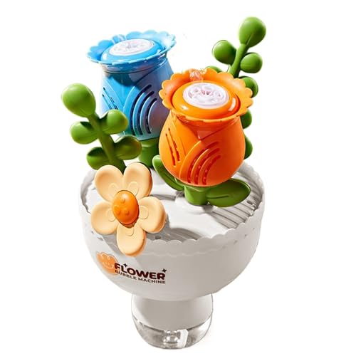 Bubble Maker für Seifenblasenmaschine | Tragbares Spielset mit farbenfroher Beleuchtung | Blumenstrauß Bubble Maker Interactive Toys | Rückwärts-Spiele für Camping von Générique