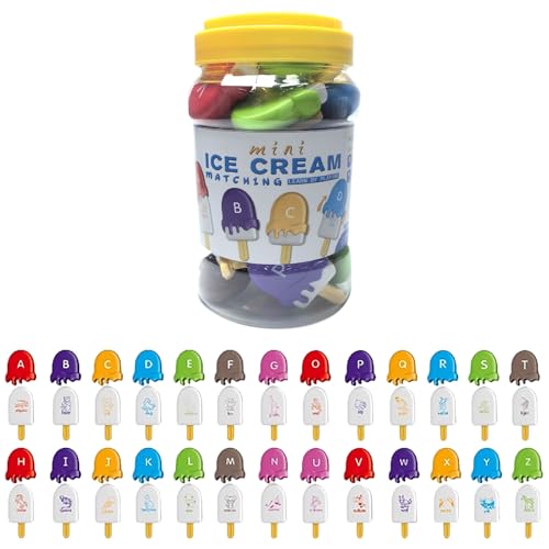 Buchstabenerkennung für Alphabet-Alphabet für | AM-STIEL-Letter-Set | bunte Buchstabenpaare zum Erkennen von Buchstaben, Spielzeug zur Wortbildung, Lernspiel Buchstabenerkennung für Alphabet-Alphabet für | AM-STIEL-Letter-Set | bunte Buchstabenpaare zum Erkennen von Buchstaben, Spielzeug zur Wortbildung, Lernspiel von Générique