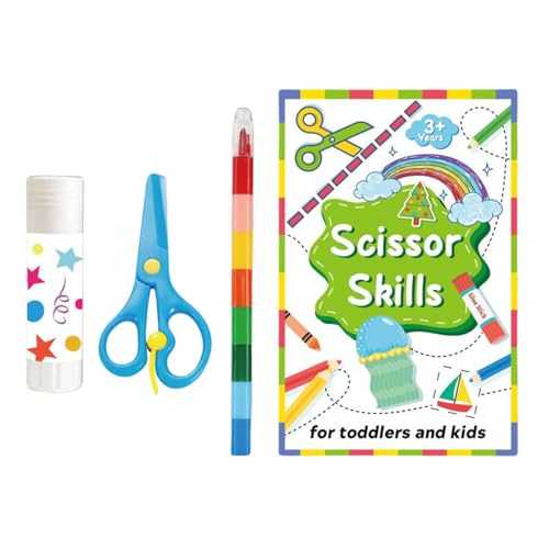 Bücher zum Schneiden und Kleben für Übungen, Schneiden und Kleben, Buch für Aktivitäten im Vorschulalbereich, spannende Projekte für Kinder ab 3 Jahren, feinmotorisches Spielzeug Bücher zum Schneiden und Kleben für Übungen, Schneiden und Kleben, Buch für Aktivitäten im Vorschulalbereich, spannende Projekte für Kinder ab 3 Jahren, feinmotorisches Spielzeug von Générique