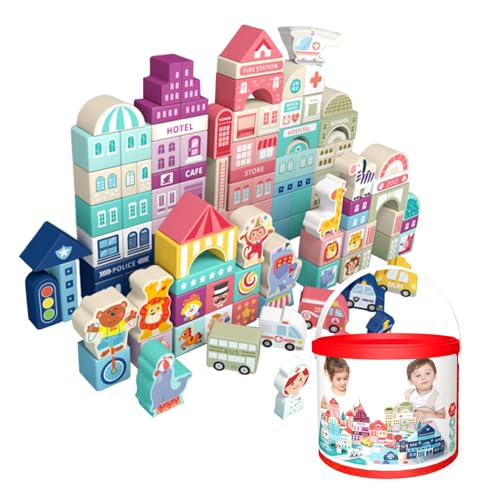 Bühnengebäude-Sets – Pädagogische Stapelblöcke, tragbares Bühnenbaustein-Set, schönes Montage-Spielzeug verbessert die Entwicklung von Fähigkeiten Bühnengebäude-Sets – Pädagogische Stapelblöcke, tragbares Bühnenbaustein-Set, schönes Montage-Spielzeug verbessert die Entwicklung von Fähigkeiten von Générique