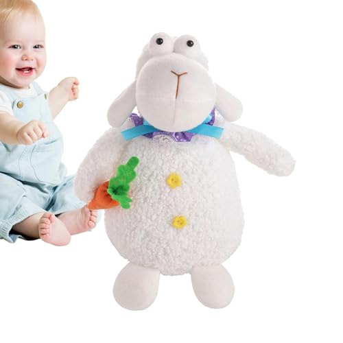 Bunny aus Plüsch, Kaninchen-Plüschtier | niedliches Osterhasen-Ostertier Soft Rabbit Puppe, Ei oder Karotte, Innendekoration, weiches Spielzeugkissen für die Kinder, Schlafzimmer von Générique