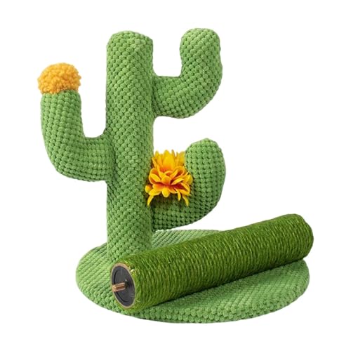 Cactus Cat Scratcher Tower – Kratzständer mit 3 Stangen, lustiger Indoor-Aktivitätsbaum | Krallenstrich für Kätzchen und Katzen für die Innenunterhaltung und Prävention von Katzen von Générique