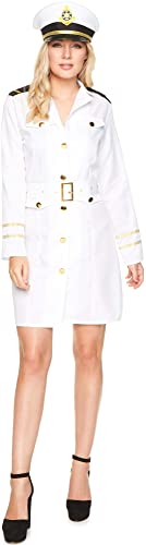Karnival 81059 Navy Officer Girl Kostüm, Damen, Weiß, Größe M von Karnival