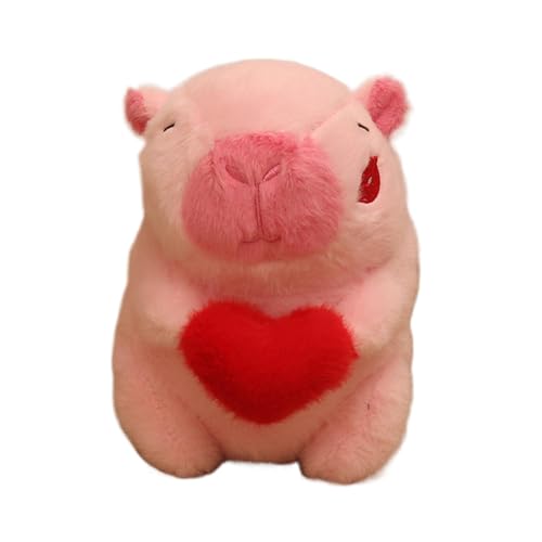 Capybara Plüschtier, Capybara, Plüschtier Valentine Capybara – Niedliches Tierspielzeug, Capybara Plüschtier Capybara aus Cartoon, weich und entzückend für und adul von Générique