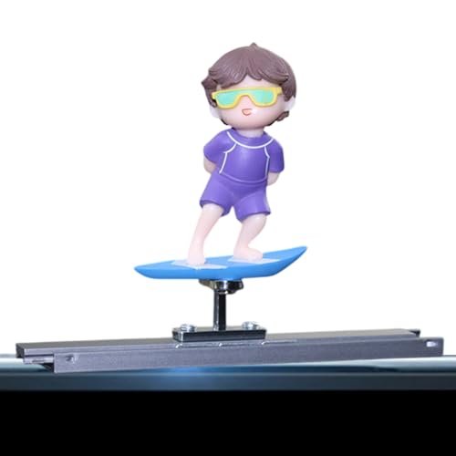 Car Bobblehead Funny, Armaturenbrett für Auto, Spielzeug, Cartoon, Surfing Boy Dorcor – Ornament für Frauen, Freundin, Freundin, niedliches Zubehör Car Bobblehead Funny, Armaturenbrett für Auto, Spielzeug, Cartoon, Surfing Boy Dorcor – Ornament für Frauen, Freundin, Freundin, niedliches Zubehör von Générique