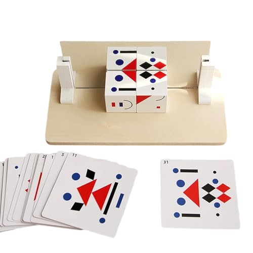 Changing Building Game, Geometric Cube Toy, Educational Face Changing Blocks, 18x9x8.7cm for Logical Training, Kognitive Development Interactive Experiences von Générique