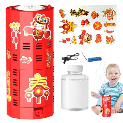 Chinesische Neujahr Seifenblasenmaschine, Urlaub Bubble Maker Automatische Seifenblasenmaschine mit Sound und Licht, Neujahr 2025 Bubble Maker für Indoor Outdoor Spiele, Spielzeug am Chinesische Neujahr Seifenblasenmaschine, Urlaub Bubble Maker Automatische Seifenblasenmaschine mit Sound und Licht, Neujahr 2025 Bubble Maker für Indoor Outdoor Spiele, Spielzeug am von Générique