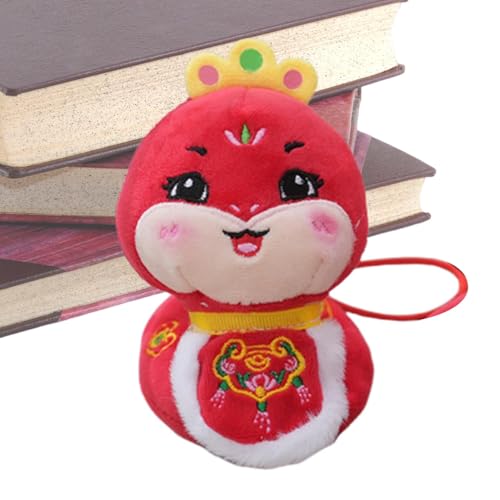 Chinesische Schlange Plüsch, chinesische Schlange Plüschtier | Jahr der Schlange Lucky Doll Snake Plüschtier, Neujahrsspielzeug rote Schlange aus Plüsch, Dekoration zum chinesischen Neujahrsfest für Chinesische Schlange Plüsch, chinesische Schlange Plüschtier | Jahr der Schlange Lucky Doll Snake Plüschtier, Neujahrsspielzeug rote Schlange aus Plüsch, Dekoration zum chinesischen Neujahrsfest für von Générique