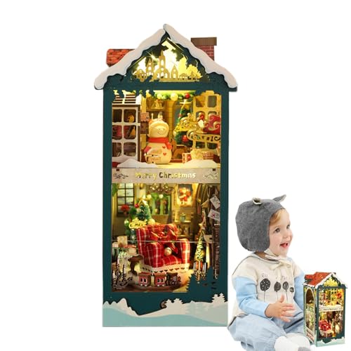 Christmas House Book Nook, Book Nook Miniature Craft Kit, Diorama-Kits für Erwachsene, Booknook Decor, Home Decor Diorama, Holiday Miniatur Kit, Christmas Craft Kit, Book Nook Decoration, Miniatur Christmas House Book Nook, Book Nook Miniature Craft Kit, Diorama-Kits für Erwachsene, Booknook Decor, Home Decor Diorama, Holiday Miniatur Kit, Christmas Craft Kit, Book Nook Decoration, Miniatur von Générique