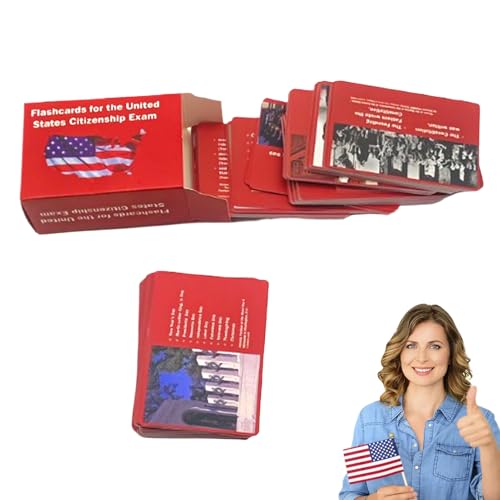 Citizenship Flash Cards 2025, 3,46 x 2,48 Zoll Pass die Naturalization Prüfungen mit Vertrauen, 100 Uscis Fragen und Answers Karten für Prüfungen Citizenship Flash Cards 2025, 3,46 x 2,48 Zoll Pass die Naturalization Prüfungen mit Vertrauen, 100 Uscis Fragen und Answers Karten für Prüfungen von Générique
