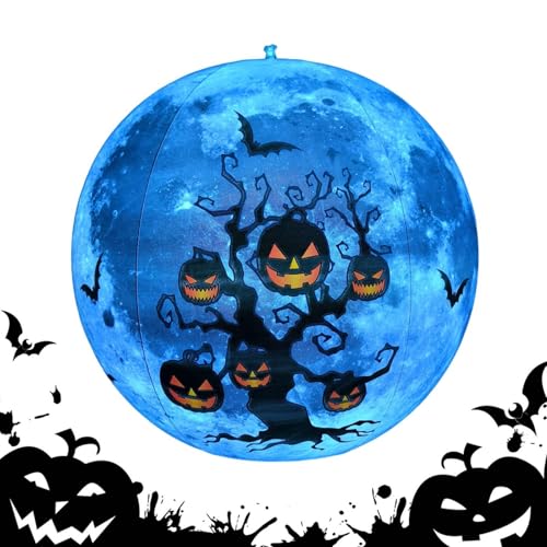 Classroom Halloween Ornaments | School Holiday Decorations | Halloween Aufblasbare Bälle | Pumpkin Beach Balls, Bat-Themed Outdoor Decor, Waterproof Halloween Decorations, 59,6 cm Pumpkin Ball von Générique