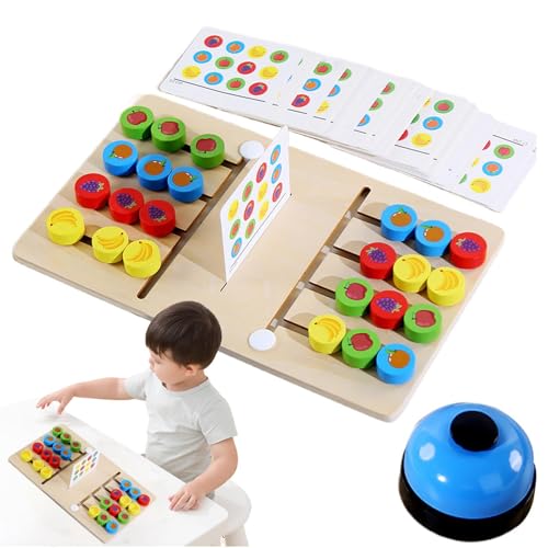 Color Matching Game – Fruit Magnetic Puzzles – Bunte Lernspielzeuge – Slide Puzzle, tragbar, Fruit Brain Teaser Puzzles | Lustige Matching Games für Geburtstagsfeiern, Familienspiele & Traveling von Générique