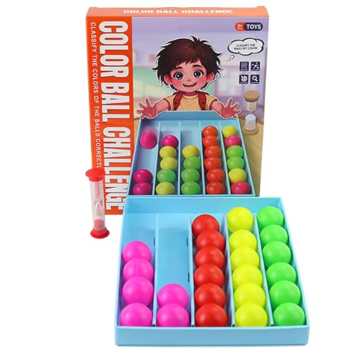 Color Matching Toys, Ball Sorting Set, 10,24 x 8,27 x 1,69 Zoll Box Learning Activity, Lernspielzeug für Preschool, Kindergarten, Stocking, Basketball, zur Förderung der Entwicklung von Kindern Color Matching Toys, Ball Sorting Set, 10,24 x 8,27 x 1,69 Zoll Box Learning Activity, Lernspielzeug für Preschool, Kindergarten, Stocking, Basketball, zur Förderung der Entwicklung von Kindern von Générique