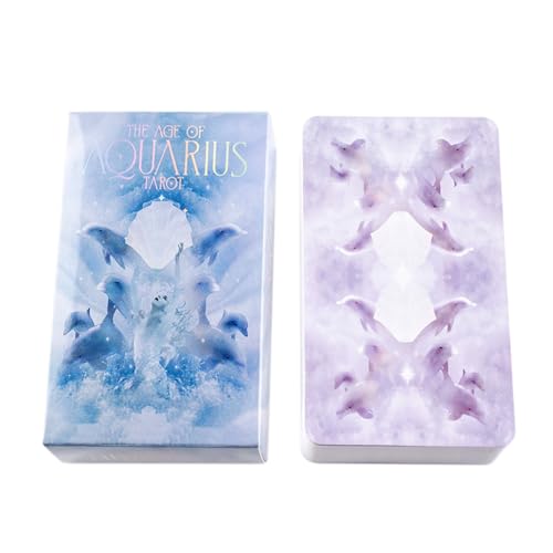 Compact Desk Tarot Cards, Portable 78 Card Full-English Oracle Deck, Psychologische Mysterious Wahrsagerkarten für Zukunft und Pass-Insight, Spiritual Guidance Tool von Générique