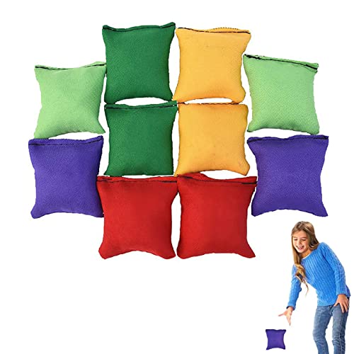 Cornhole Bag, 10 Stück, Bohnenbeutel, Sandsack für Indoor-Aktivitätsspiele, Rasen, für Kinder im Freien, Übungsspiele für Geschwindigkeit und Agilität von Générique