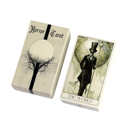 Dark Tarot – 78 Kartenspielkarten für Gothics, geheimnisvoll, Wahrsagen, Partyunterhaltung für Anfänger mit Einblick und Anleitung, Tarot für Familie, Frauen, Männer, L von Générique