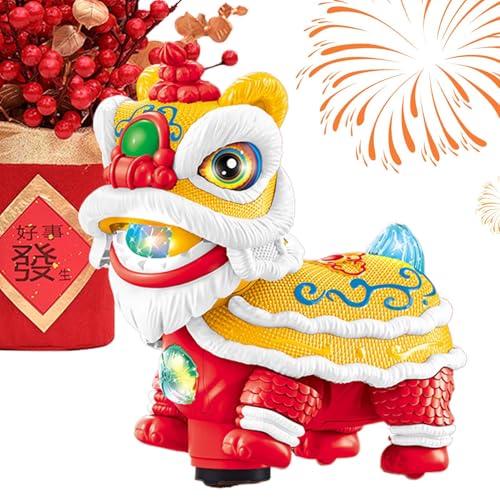 Dekoration für Löwentanz, Lucky Löwe, chinesisches chinesisches Löwen-Tänzerin, Tänzerin, mit Licht und Musik, für Bürohandwerk Dekoration für Löwentanz, Lucky Löwe, chinesisches chinesisches Löwen-Tänzerin, Tänzerin, mit Licht und Musik, für Bürohandwerk von Générique