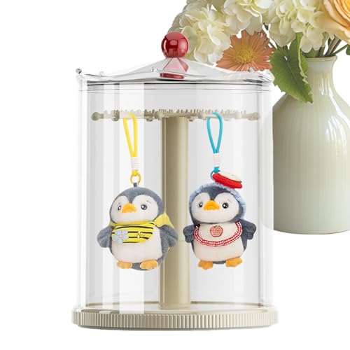 Dekorative Vitrine für Puppen | Transparente Box für Spielzeug Figuren – drehbare Staubschutzbox für Sammlung, Dekoration, Haus, Ausstellungsraum, Schlafzimmer von Générique
