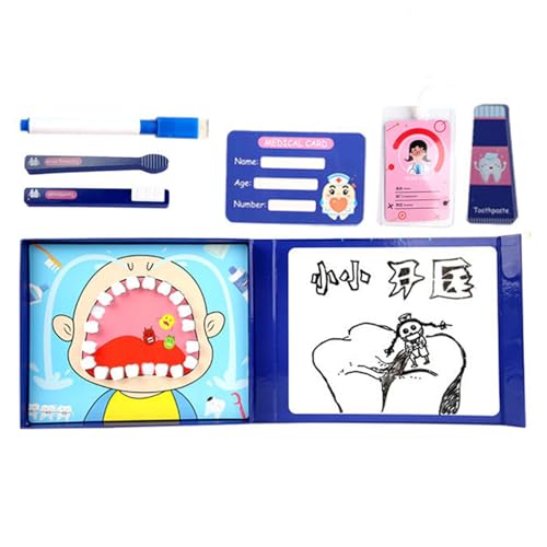 Dentist Play Set Kids, Realistic Pretend Play Set, 9,84 x 25,98 Zoll Interaktive Eltern-Kind-Spiele, Bildung Preschool Doctor Cosplay Props, Spaß für und Mädchen Dentist Play Set Kids, Realistic Pretend Play Set, 9,84 x 25,98 Zoll Interaktive Eltern-Kind-Spiele, Bildung Preschool Doctor Cosplay Props, Spaß für und Mädchen von Générique