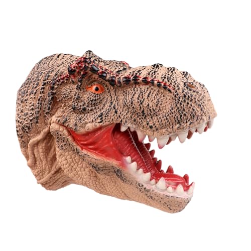 Dinosaurier-Handpuppenspielzeug – Handpuppen aus flexiblem Gummi zum Erzählen und Spielen | Lebenslanges Dinosaurierpuppett für Frauen, Puppetz mit weichem Kopf für und Mädchen, von Générique