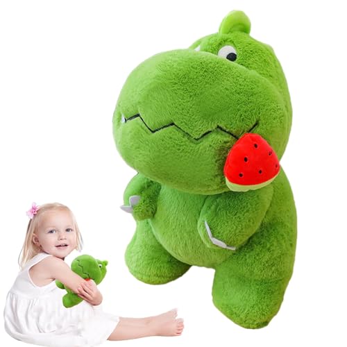 Dinosaurier-Plüschtier, Plüsch-Dinosaurier, weicher Dinosaurier – 9,84 Zoll Dino-Plüschtiere mit Fruchtmuster, bequemes Dino-Plüschkissen für Alter und alle O von Générique