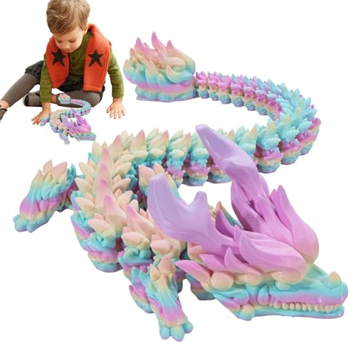 Drachen-Fidget-Spielzeug, Drachen-Spielzeug, bedruckt, vollständig bewegliches Drachen-Druckspielzeug, flexibler Gelenkdrache, Ostereierkorb, für Zuhause, für Drachen-Fidget-Spielzeug, Drachen-Spielzeug, bedruckt, vollständig bewegliches Drachen-Druckspielzeug, flexibler Gelenkdrache, Ostereierkorb, für Zuhause, für von Générique