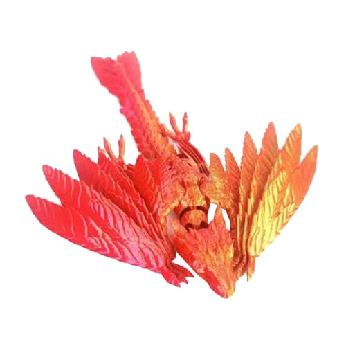Drachen-Fidget-Spielzeug, bedruckt, Drachen-Spielzeug – dekoratives Bürohandwerk | Statue zur Dekoration des Schreibtischs, Spielzeug für Drachen mit Gelenken, Drachenspielzeug mit Federn Drachen-Fidget-Spielzeug, bedruckt, Drachen-Spielzeug – dekoratives Bürohandwerk | Statue zur Dekoration des Schreibtischs, Spielzeug für Drachen mit Gelenken, Drachenspielzeug mit Federn von Générique