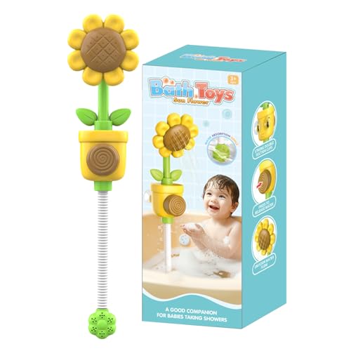 Duschkopf-Spielzeug für die Badewanne – Kreatives Sprühgerät, Badget für Kleinkinder, farbenfroh | Lern-Duschgerät mit Wasserspiel, interaktives Badewannenspielzeug für Kinder von Générique