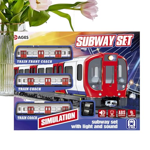 Educational Trains Set für Les – Retro Elektrozug mit Pisten, interaktives Lernspielzeug | Spielzeugzug-Set für mit Lichtern und Geräuschen, CLAS Elektrofahrzeug von Générique