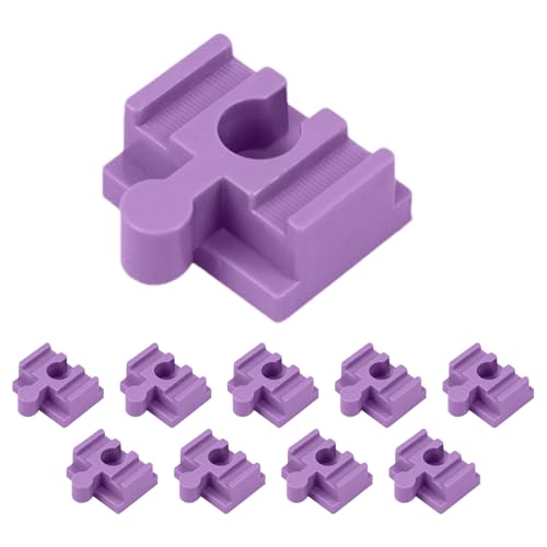 Eisenbahnverbinder aus Holz, Eisenbahnverbinder aus Holz, Zubehör für Eisenbahnen aus Holz, Eisenbahnverbinder aus Holz für Kinder ab 3 Jahren, 10 Stück D-Adapter von Générique