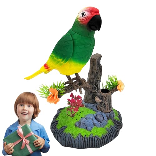 Electronic Talking Bird – Motion Voche Charche, realistisch des Parrot Repeater | Intelligentes Katzenrecorder, Audio-Imitator, lustiger Puppenbot, Sprachkonferenz für Dekoration von Générique
