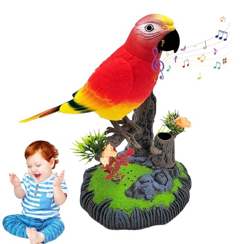 Electronic Talking Bird – interaktives Haustierspielzeug, intelligenter Klangpapagei | Lustiges Stimmlesegerät, niedliche Roboterfigur, Audio, D-Gerät Electronic Talking Bird – interaktives Haustierspielzeug, intelligenter Klangpapagei | Lustiges Stimmlesegerät, niedliche Roboterfigur, Audio, D-Gerät von Générique