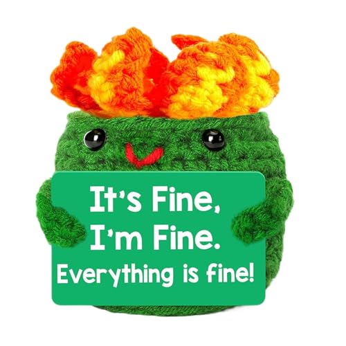 Emotionale Halterung für Dumpster Fire, Emotionale Halterung, Positive Dumpster Fire Haken Doll, Inspirationale Haken, 3,54 x 2,76 Zoll, einzigartige Häkelpuppe, für Geschenk oder Heimdekoration Emotionale Halterung für Dumpster Fire, Emotionale Halterung, Positive Dumpster Fire Haken Doll, Inspirationale Haken, 3,54 x 2,76 Zoll, einzigartige Häkelpuppe, für Geschenk oder Heimdekoration von Générique