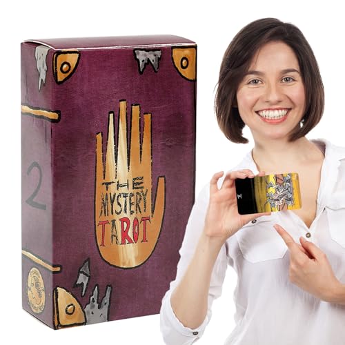 Englische Version Fortune Telling Game, entzückende Wahrsagkarten, Mystery Tarot 78 Stück, komplettes Tarot-Kartendeck für Anfänger und Profis, detaillierte Illustrationsanleitung enthalten Englische Version Fortune Telling Game, entzückende Wahrsagkarten, Mystery Tarot 78 Stück, komplettes Tarot-Kartendeck für Anfänger und Profis, detaillierte Illustrationsanleitung enthalten von Générique