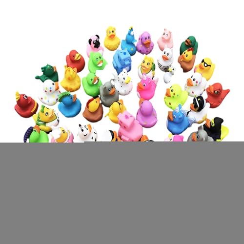 Enten-Set aus Gummi – niedliches und farbenfrohes Entenspielzeug – Enten aus Gummi, Spielzeug für Klassenzimmer, Sommerparty am , Pool, Ente für Dusche, Geschenke von Générique