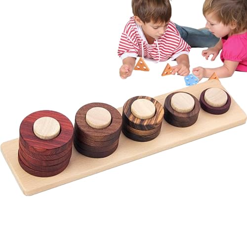 Entsprechende Formstacker, Spielzeug in passender Form | Holzstapelblöcke definieren Lernspielzeug - Innovatives Sortierspiel Geometrische Form Sortierer für Mädchen Entsprechende Formstacker, Spielzeug in passender Form | Holzstapelblöcke definieren Lernspielzeug - Innovatives Sortierspiel Geometrische Form Sortierer für Mädchen von Générique