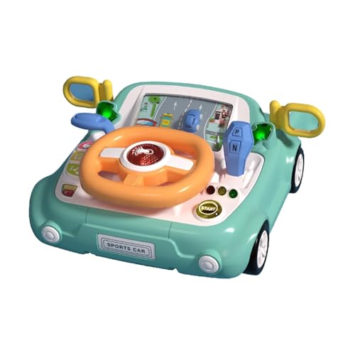 Fahrlernspielzeug – Simulationslenkrad mit leichten und akustischen Effekten, sicheres Autospielzeug für Kinder | Multifunktionales Play Driving Wheel für Mädchen und Kinder von Générique