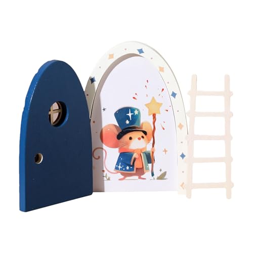 Fairy Door for Wall | Wood Cartoon Fairy House Door | Holiday Party Seasonal Decor Supplies for Thanksgiving Birthday School Room Offices Dormitory Apartment Weekday Party Decor von Générique