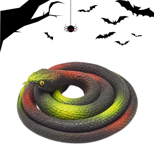 Falsche Schlange, realistisches Schlangenspielzeug, 31,5 Zoll, für drinnen und draußen, für Halloween-Aprilfisch, Gags und gruseliges Zubehör Falsche Schlange, realistisches Schlangenspielzeug, 31,5 Zoll, für drinnen und draußen, für Halloween-Aprilfisch, Gags und gruseliges Zubehör von Générique