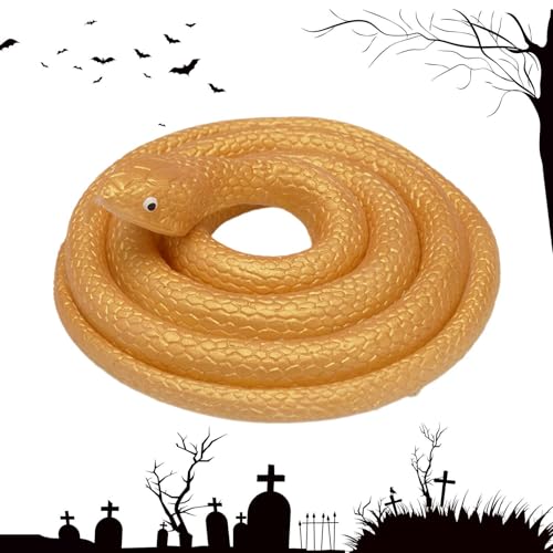 Falsche Schlange | Simulationsschlange 31,5 Zoll, lustiges Spielzeug für drinnen und draußen, für Halloween-Aprilfisch, Gags und gruseliges Zubehör Falsche Schlange | Simulationsschlange 31,5 Zoll, lustiges Spielzeug für drinnen und draußen, für Halloween-Aprilfisch, Gags und gruseliges Zubehör von Générique